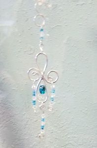 Silver Cross Suncatcher
